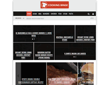 Tablet Screenshot of cookingbinge.com